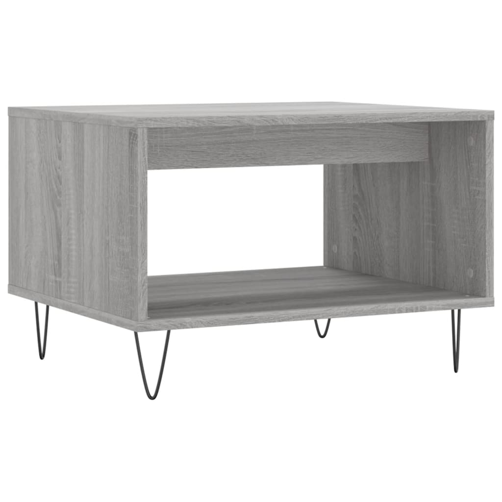 sofabord 60x50x40 cm konstrueret træ grå sonoma-eg