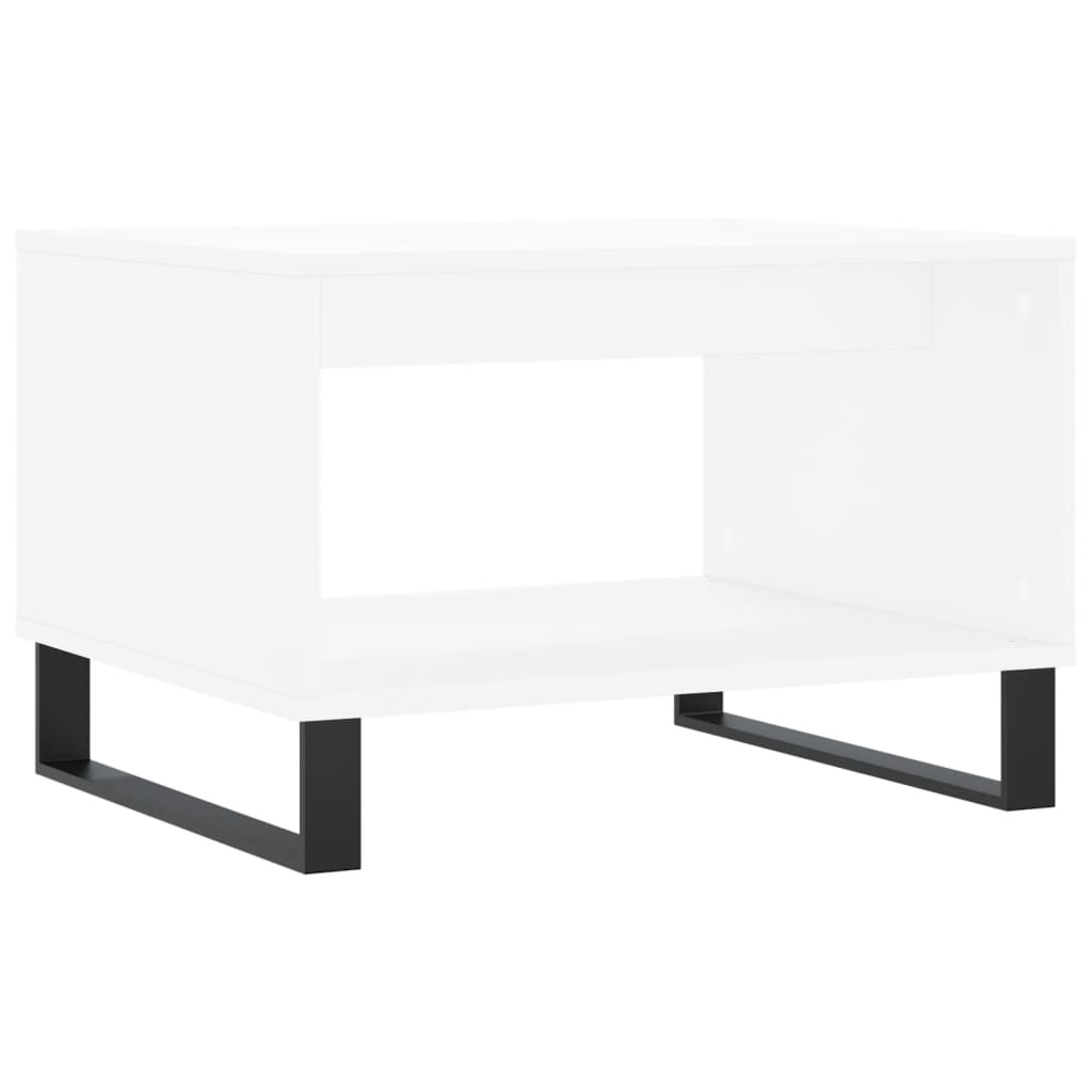 sofabord 60x50x40 cm konstrueret træ hvid