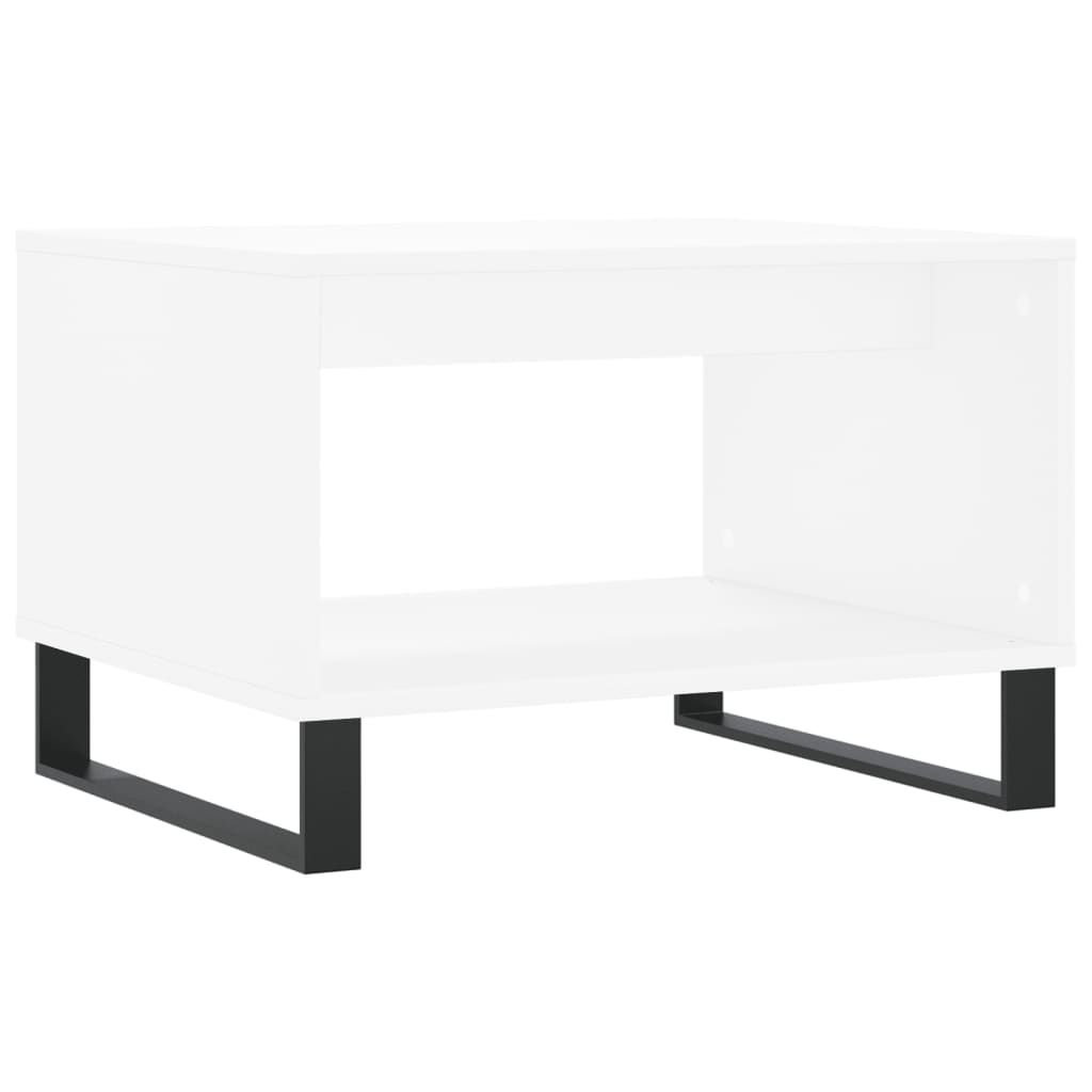 sofabord 60x50x40 cm konstrueret træ hvid