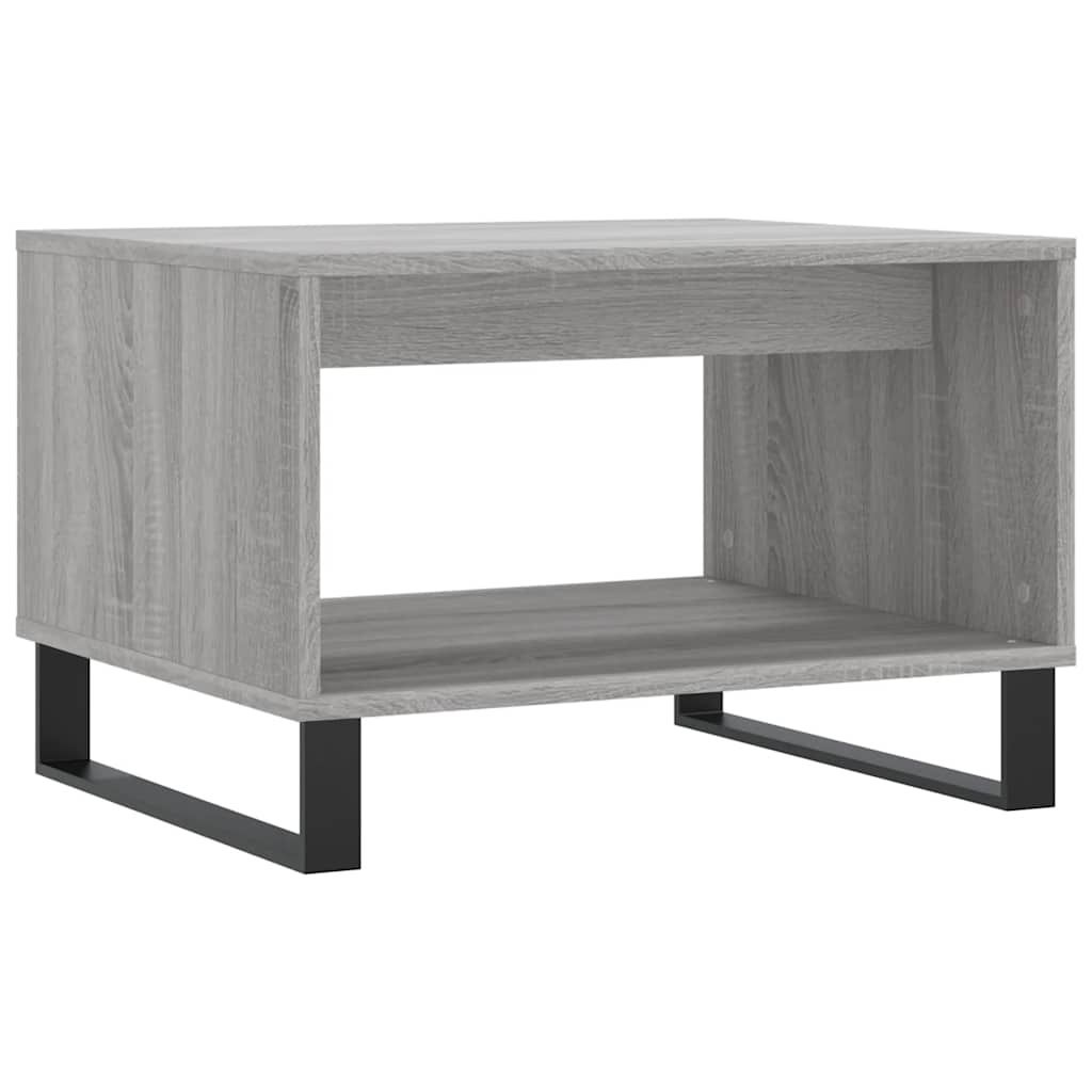 sofabord 60x50x40 cm konstrueret træ grå sonoma-eg