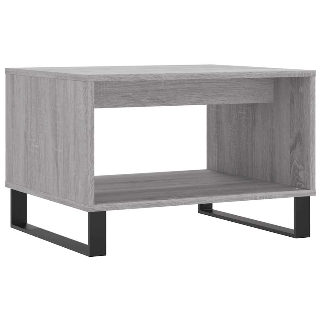 sofabord 60x50x40 cm konstrueret træ grå sonoma-eg