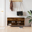 skobænk 102x35x55 cm konstrueret træ røget egetræsfarve