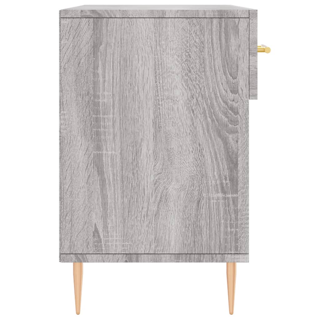 skobænk 102x35x55 cm konstrueret træ grå sonoma-eg