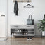 skobænk 102x35x55 cm konstrueret træ betongrå
