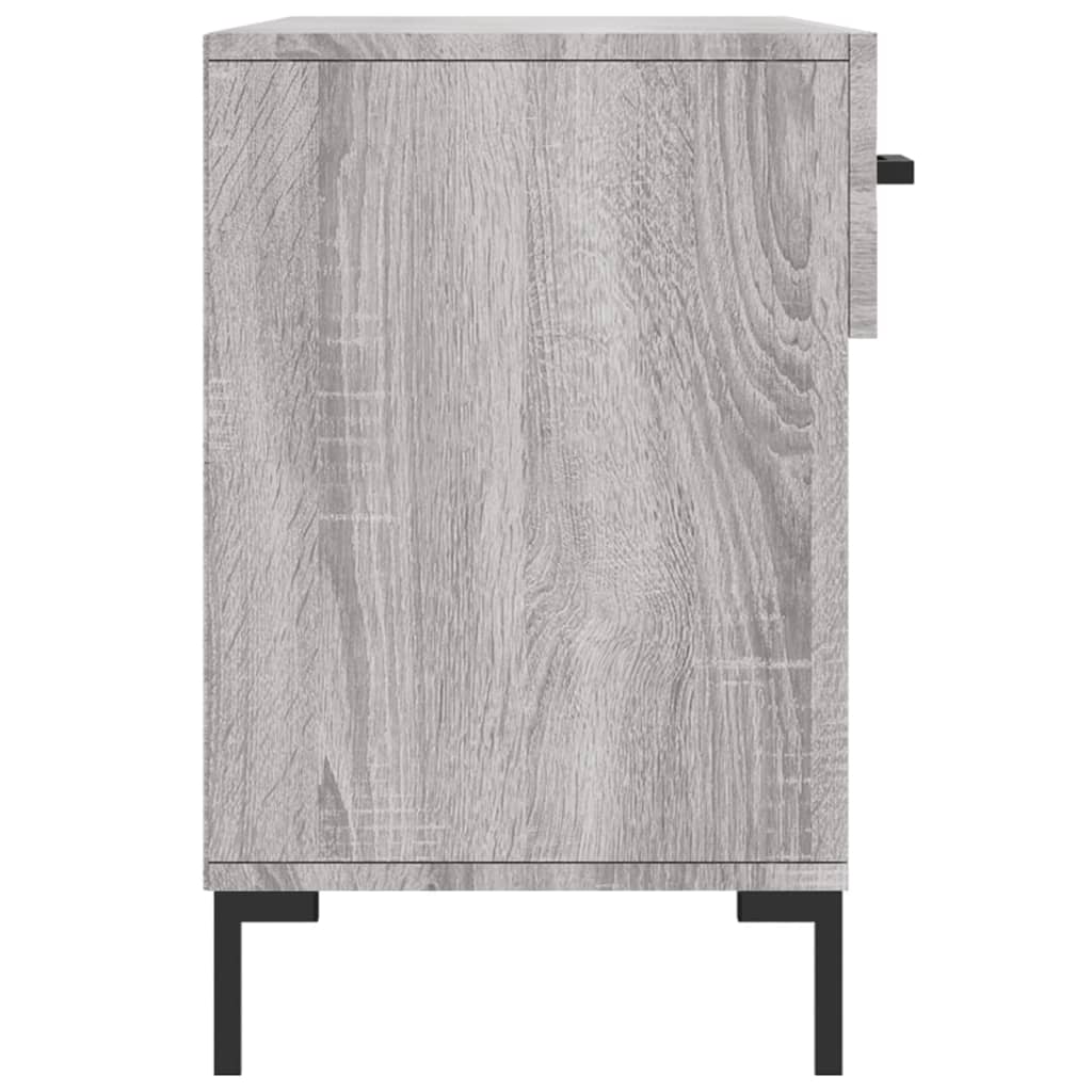 skobænk 102x35x55 cm konstrueret træ grå sonoma-eg