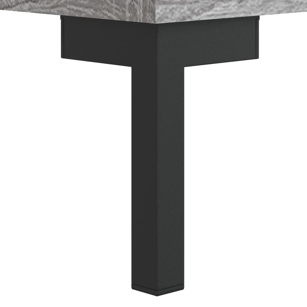 skobænk 102x35x55 cm konstrueret træ grå sonoma-eg