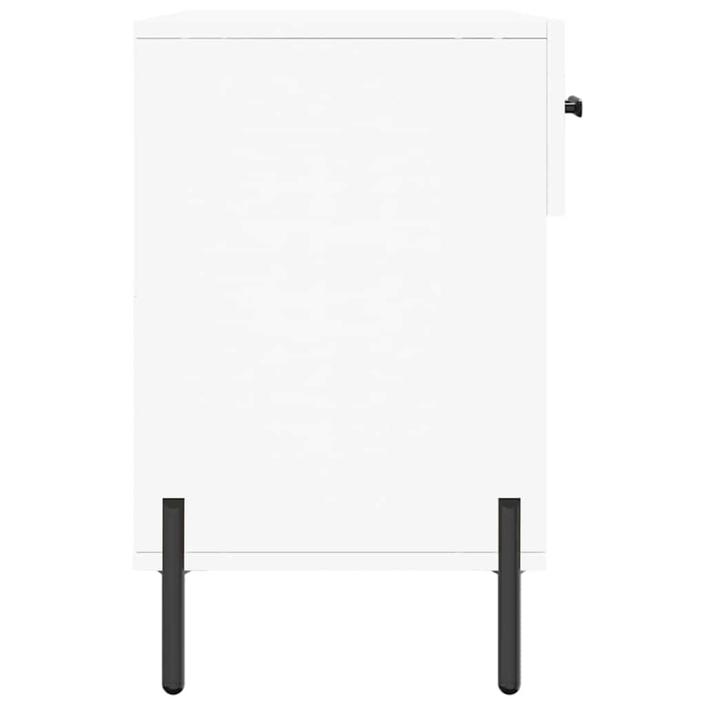 skobænk 102x35x55 cm konstrueret træ hvid