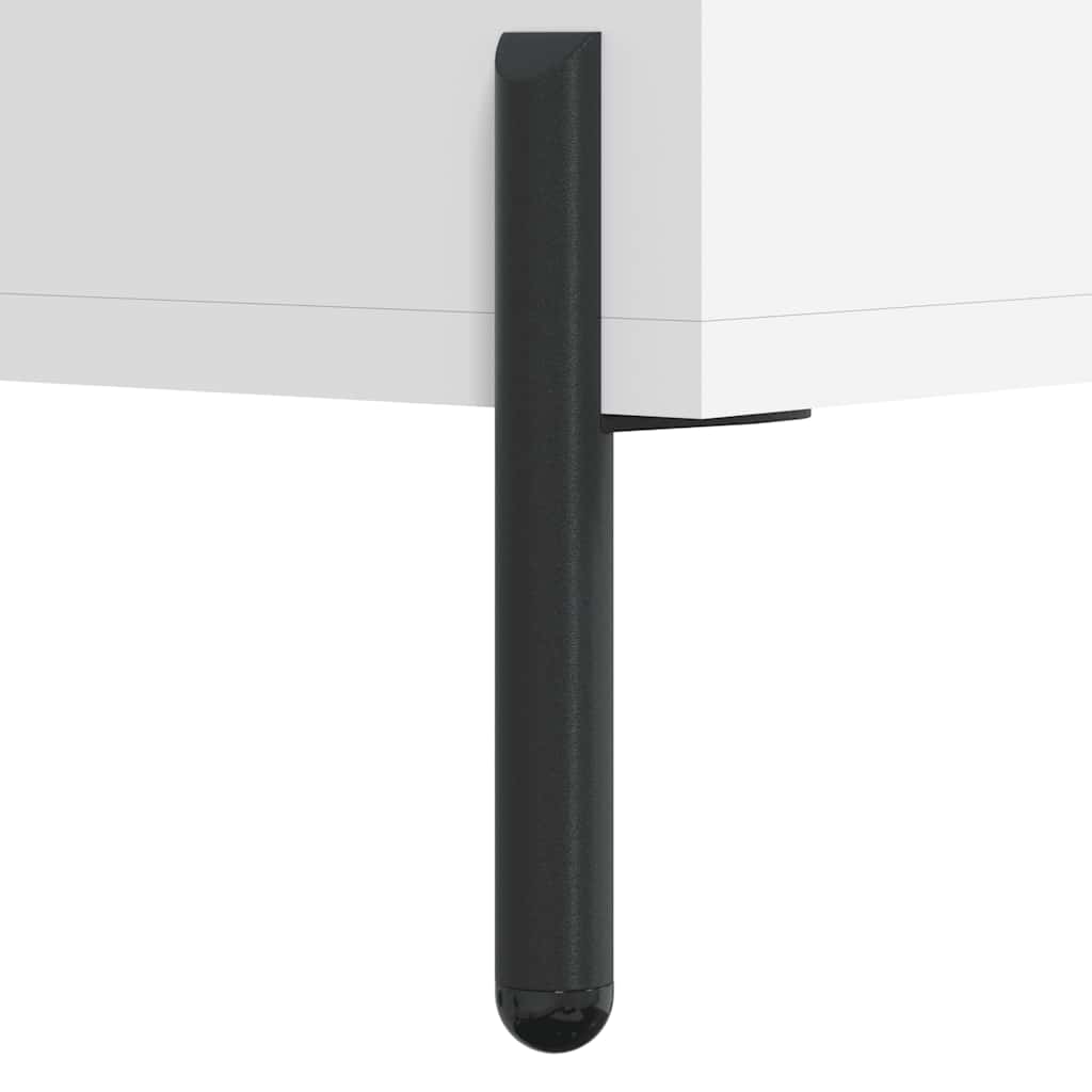 skobænk 102x35x55 cm konstrueret træ hvid