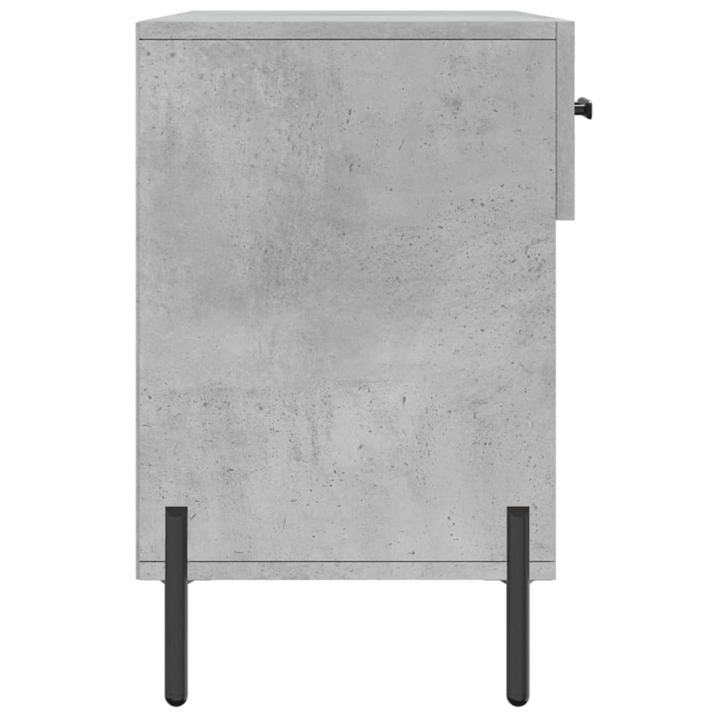 skobænk 102x35x55 cm konstrueret træ betongrå