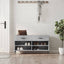 skobænk 102x35x55 cm konstrueret træ betongrå
