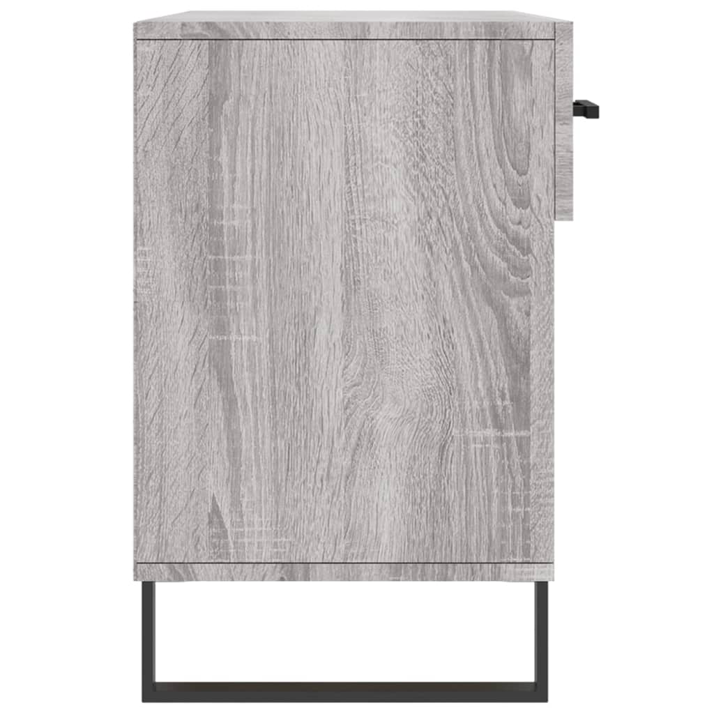 skobænk 102x35x55 cm konstrueret træ grå sonoma-eg