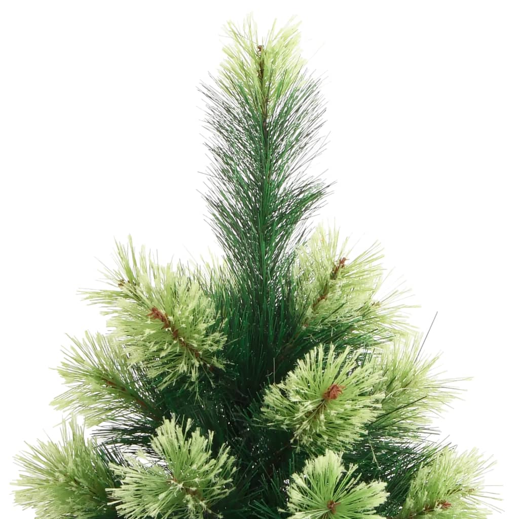 kunstigt juletræ med juletræsfod 150 cm hængslet