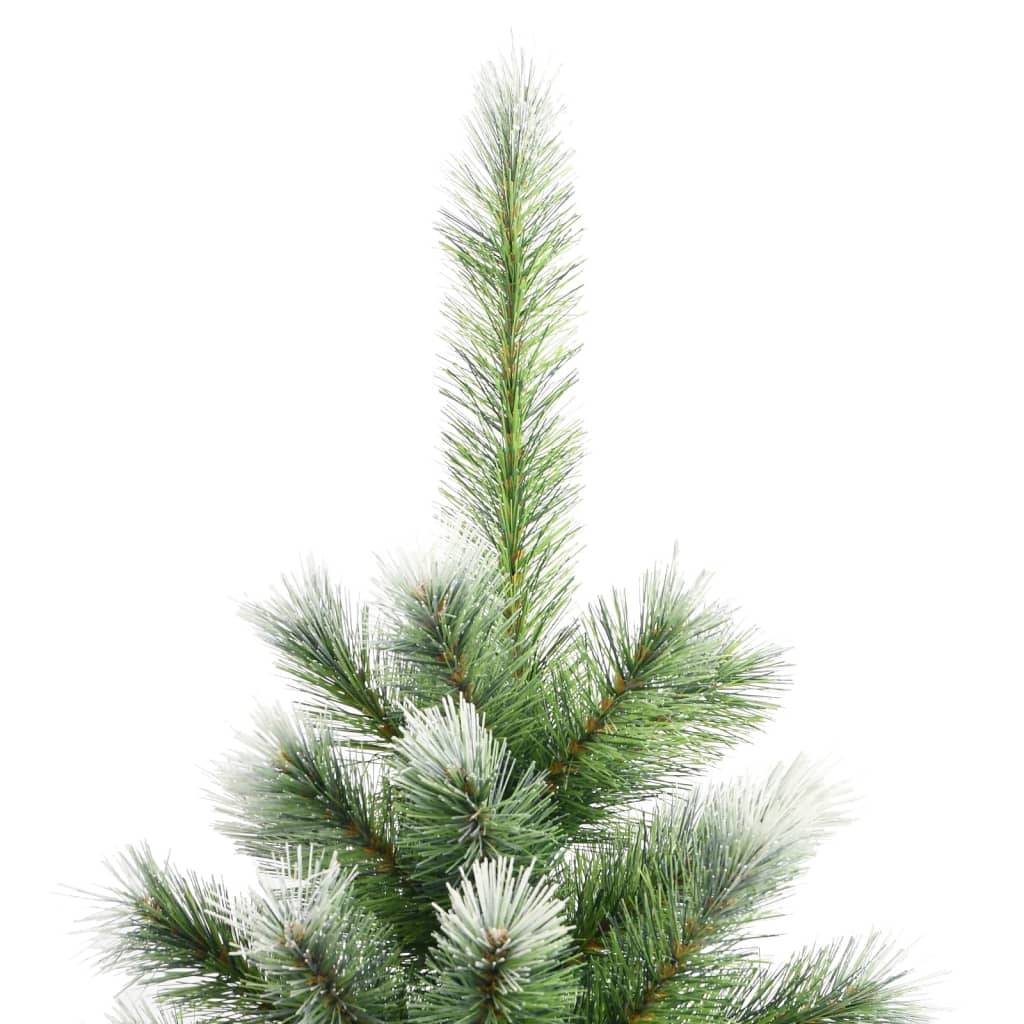 kunstigt juletræ med sne 150 cm hængslet