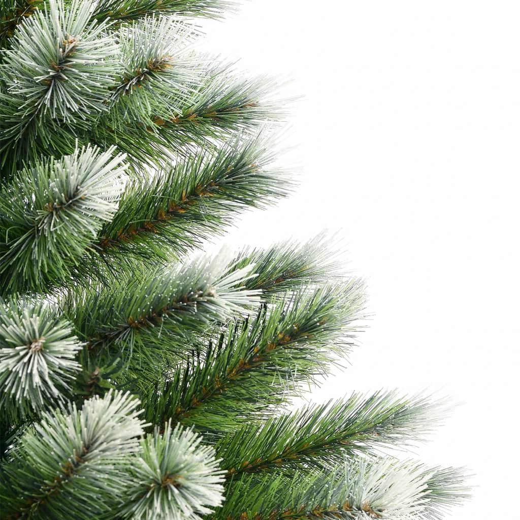 kunstigt juletræ med sne 240 cm hængslet