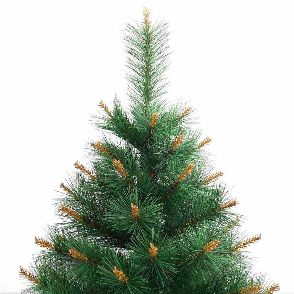 kunstigt juletræ med juletræsfod 180 cm hængslet