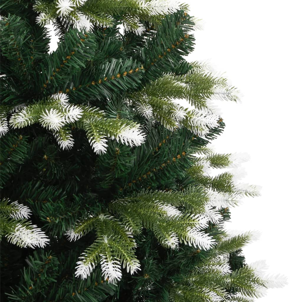 kunstigt juletræ med sne 120 cm hængslet
