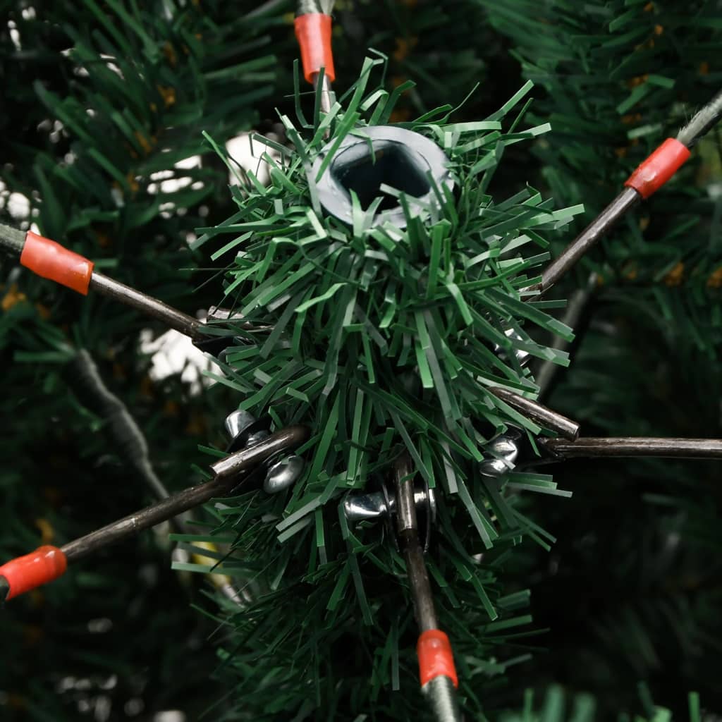 kunstigt juletræ med juletræsfod 240 cm hængslet