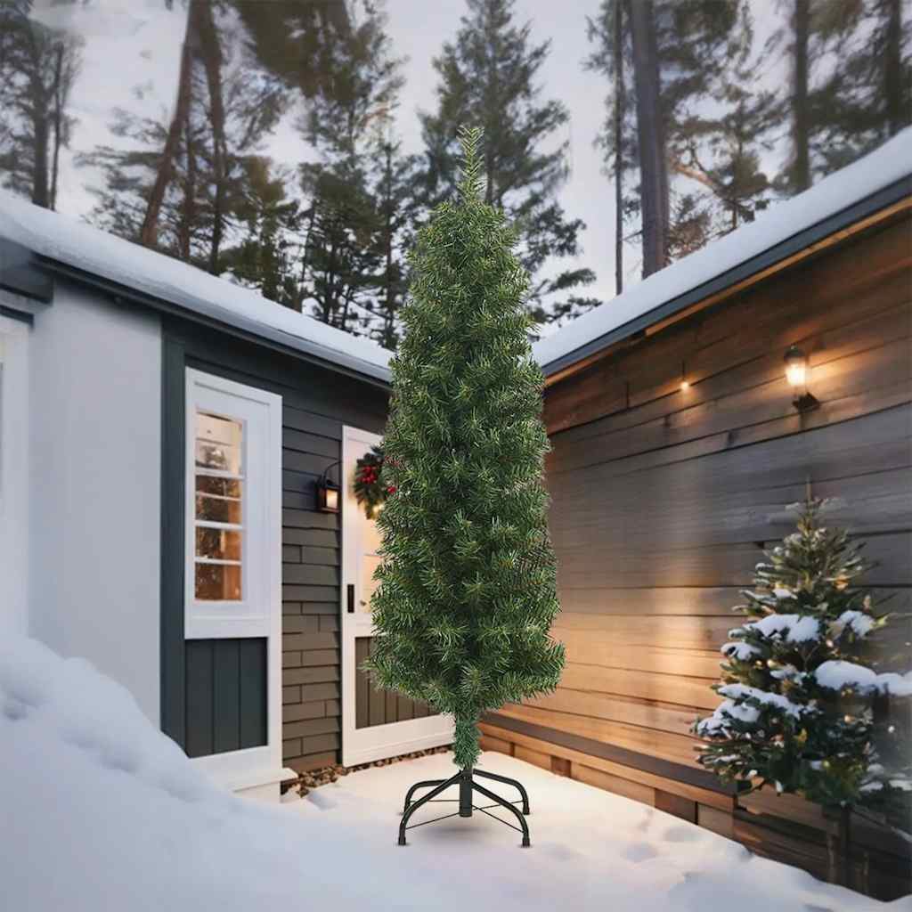 smalt juletræ med juletræsfod 270 cm PVC