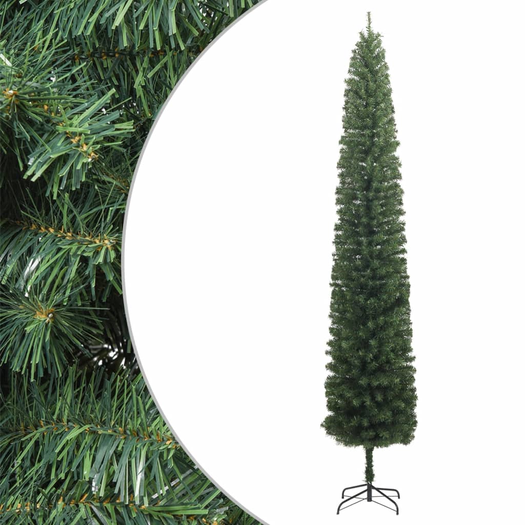 smalt juletræ med juletræsfod 300 cm PVC
