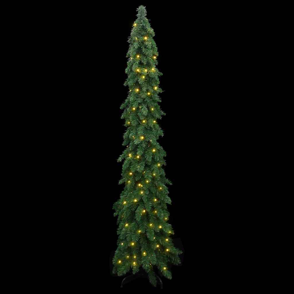 kunstigt juletræ med 130 LED'er 210 cm