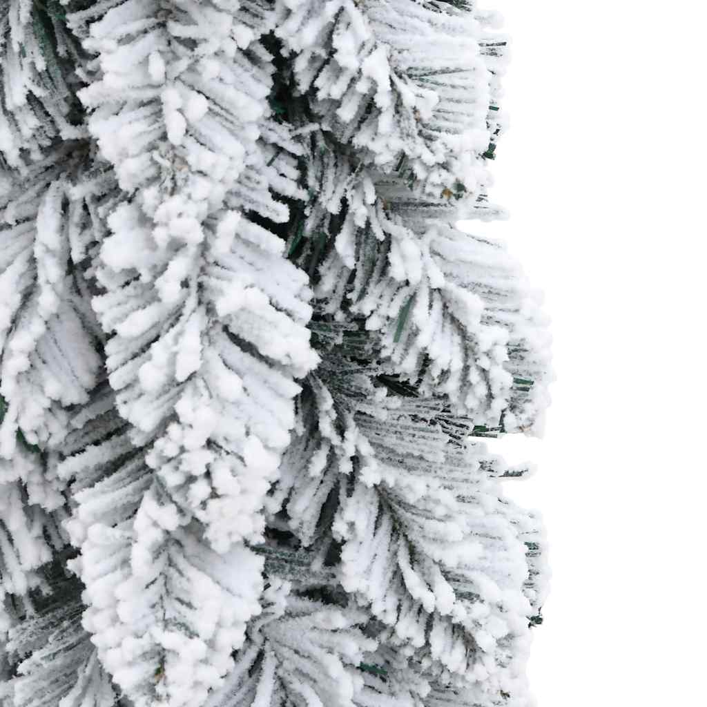 kunstigt juletræ med 30 LED'er og sne 60 cm