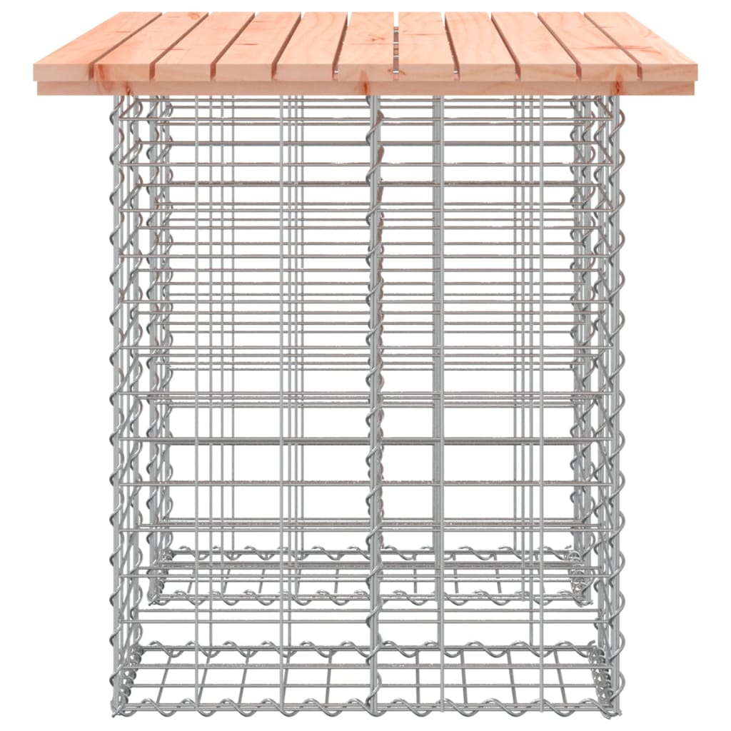 havebord gabiondesign 100x70x72 cm massivt træ Douglas