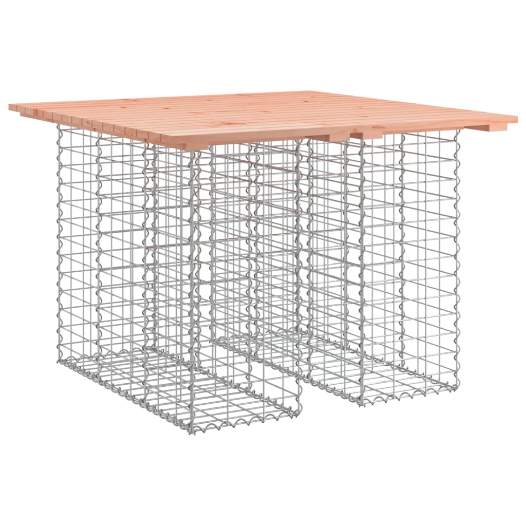 havebord gabiondesign 100x102x72 cm massivt træ Douglas