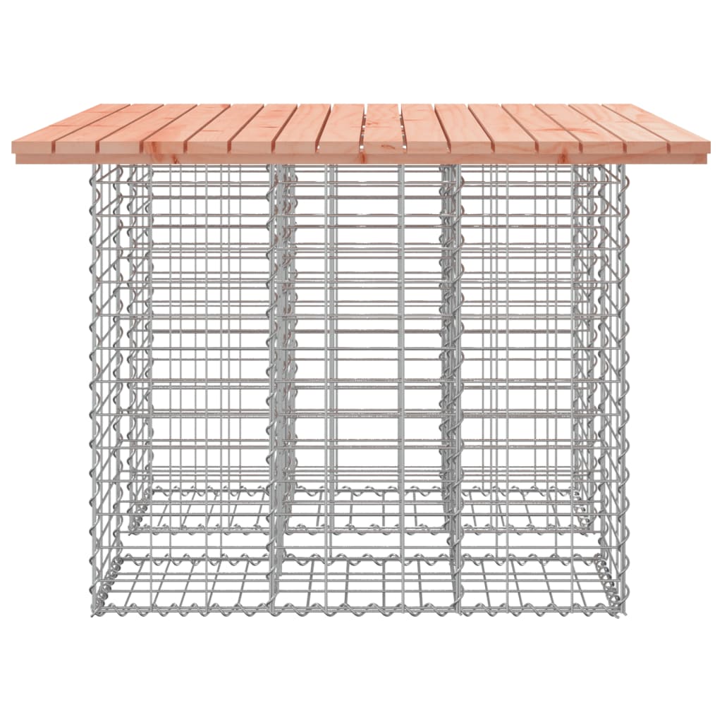 havebord gabiondesign 100x102x72 cm massivt træ Douglas