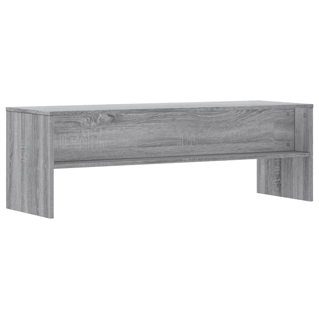 tv-bord 120x40x40 cm konstrueret træ grå sonoma-eg