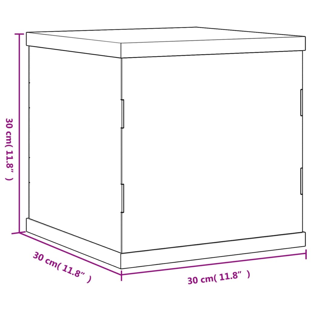 montre 30x30x30 cm akryl transparent