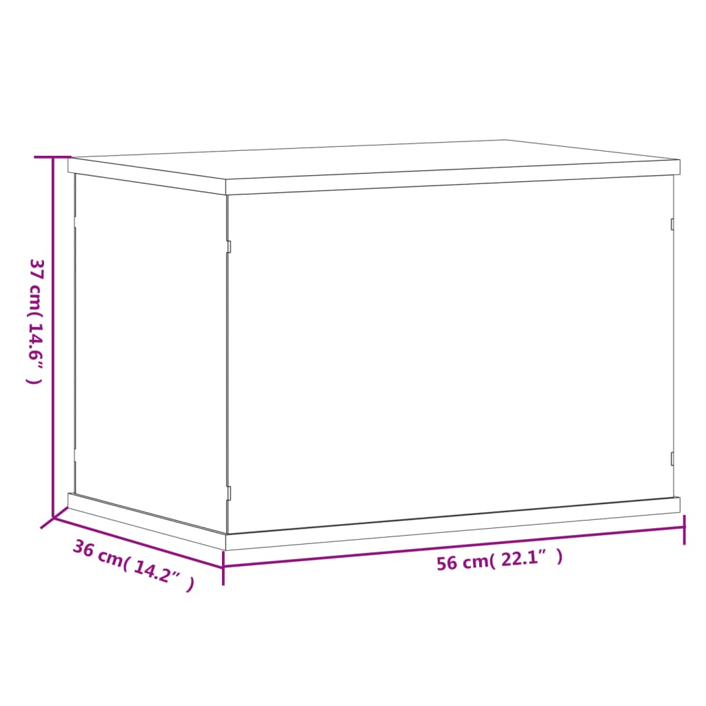 displaykasse transparent 56x36x37 cm akryl