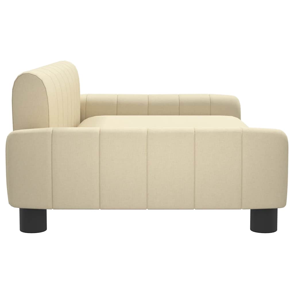 sofa til børn 90x53x30 cm stof cremefarvet