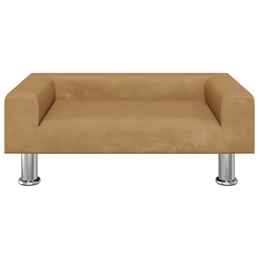 sofa til børn 70x45x26,5 cm fløjl brun