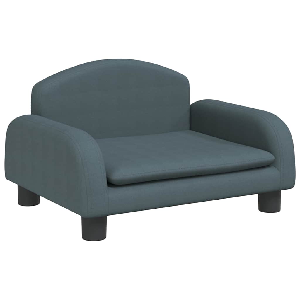 sofa til børn 50x40x30 cm stof mørkegrå