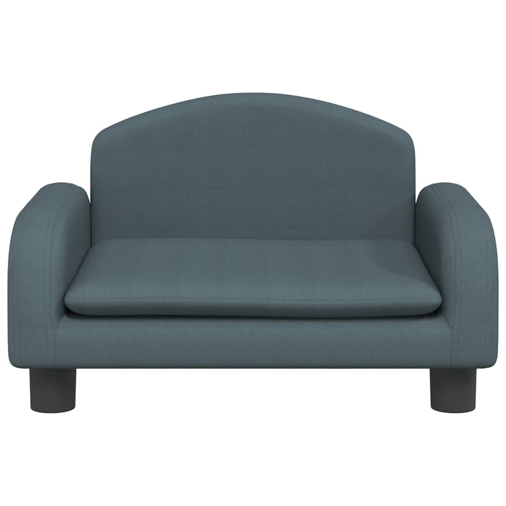 sofa til børn 50x40x30 cm stof mørkegrå