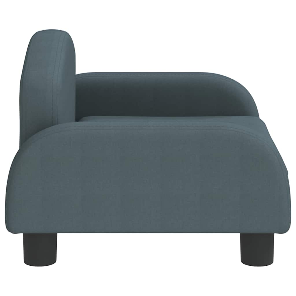 sofa til børn 50x40x30 cm stof mørkegrå
