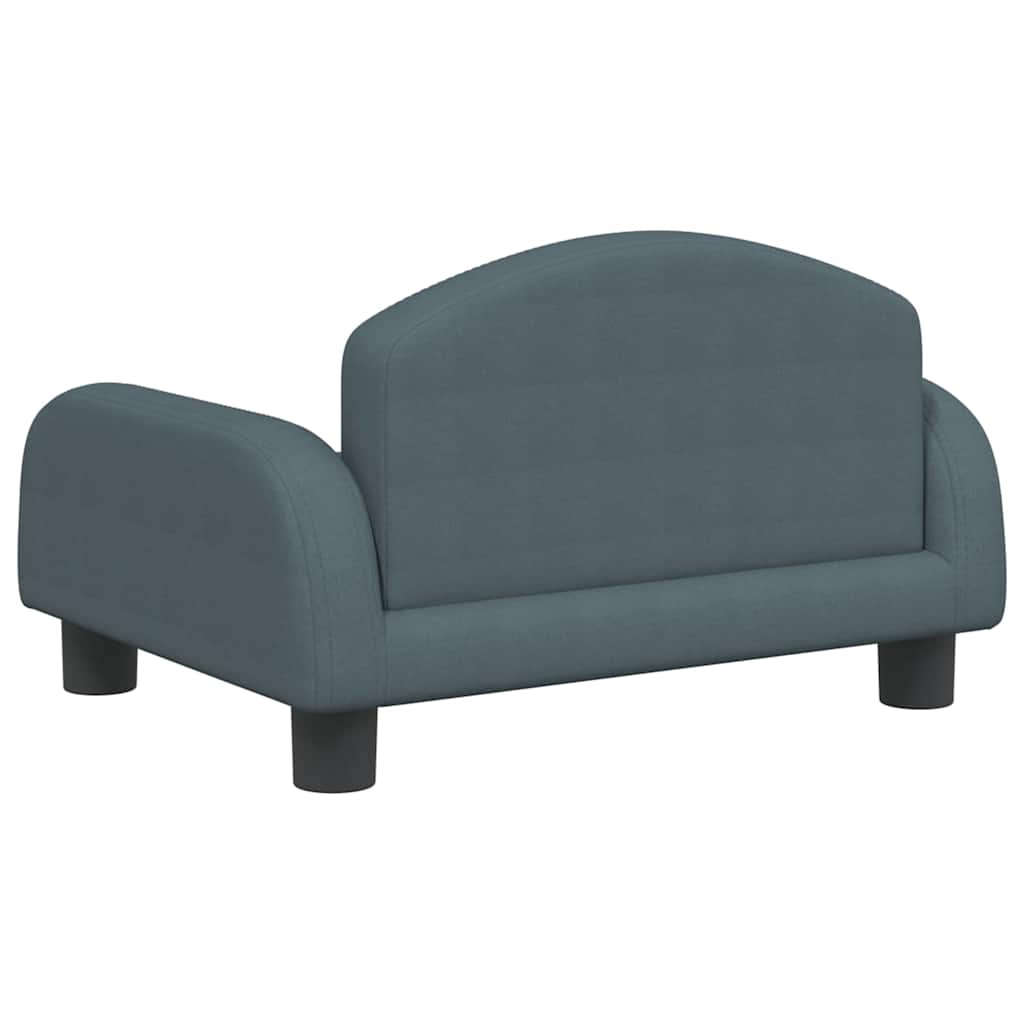sofa til børn 50x40x30 cm stof mørkegrå
