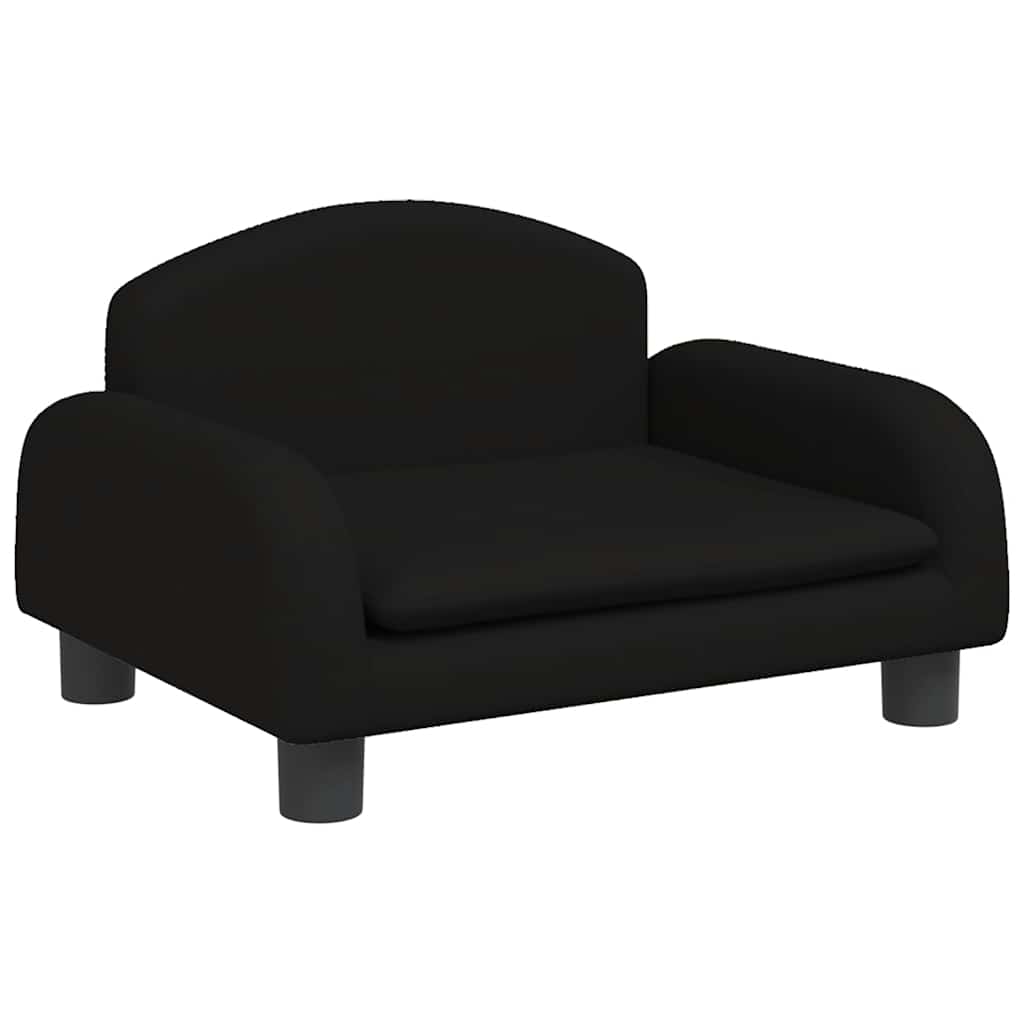 sofa til børn 50x40x30 cm stof sort