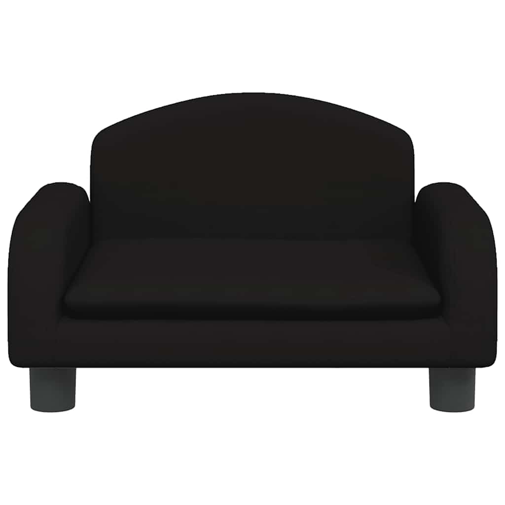 sofa til børn 50x40x30 cm stof sort