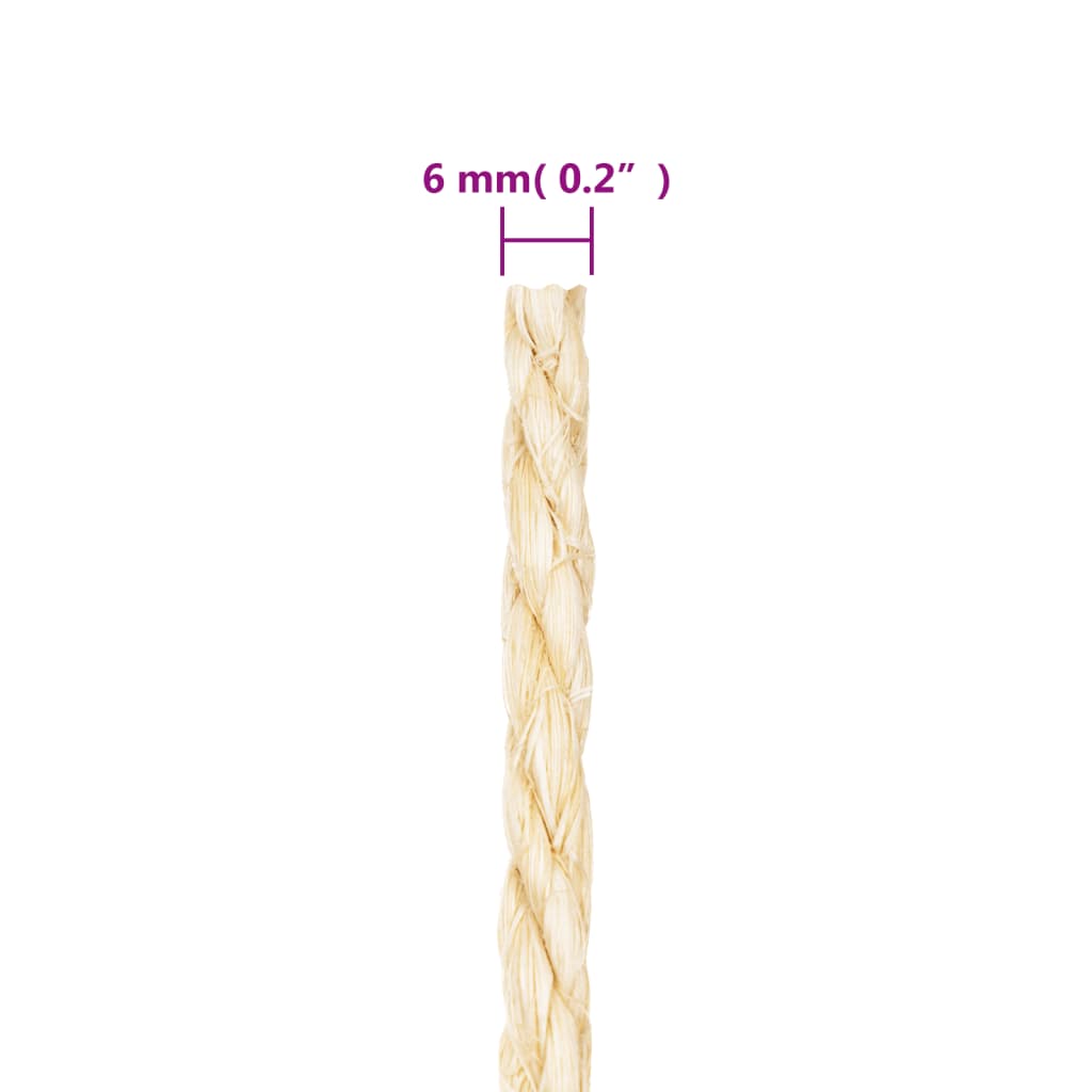 reb 100 % sisal 6 mm 50 m