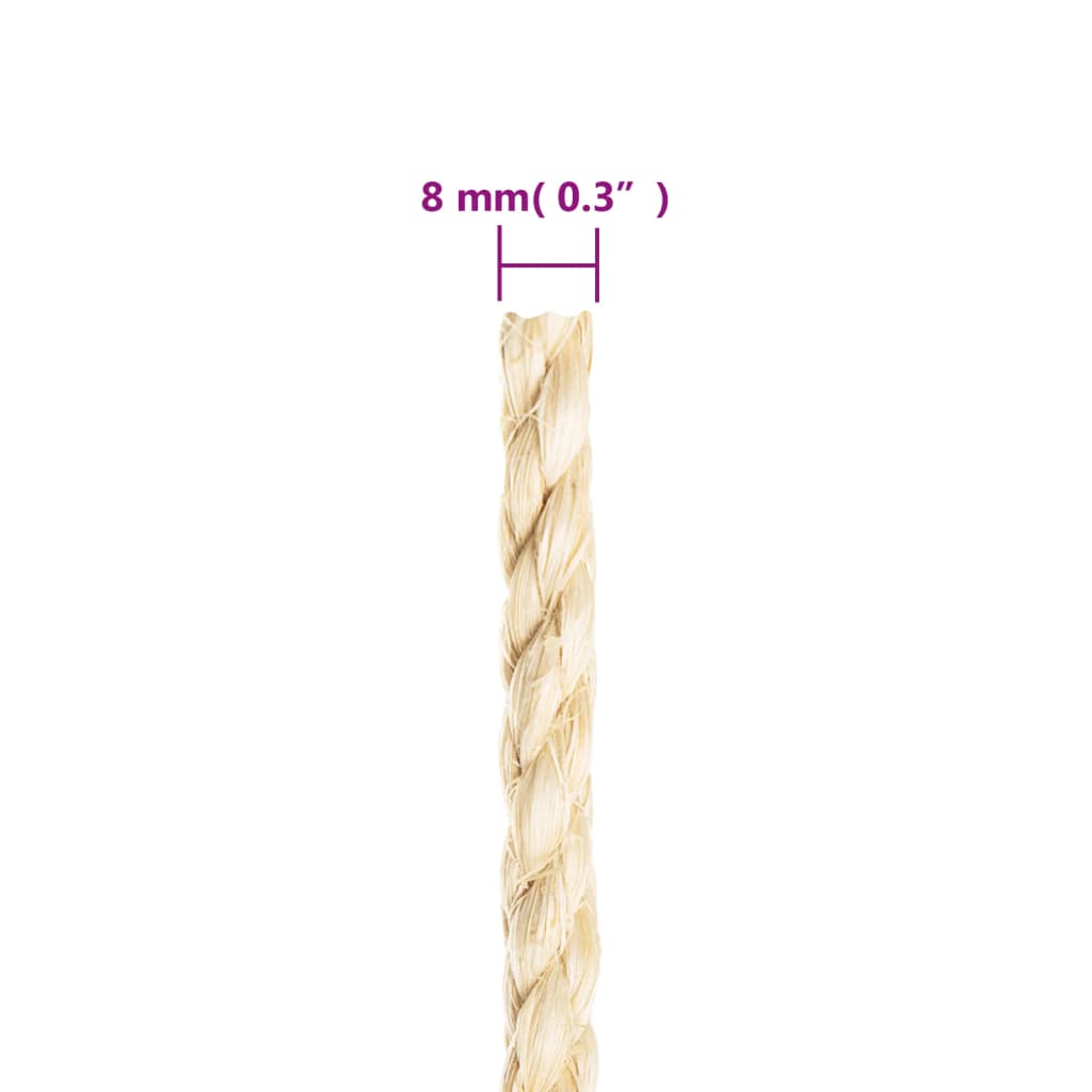 reb 100 % sisal 8 mm 25 m