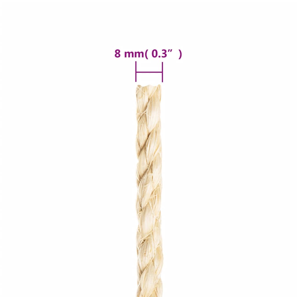 reb 100 % sisal 8 mm 50 m