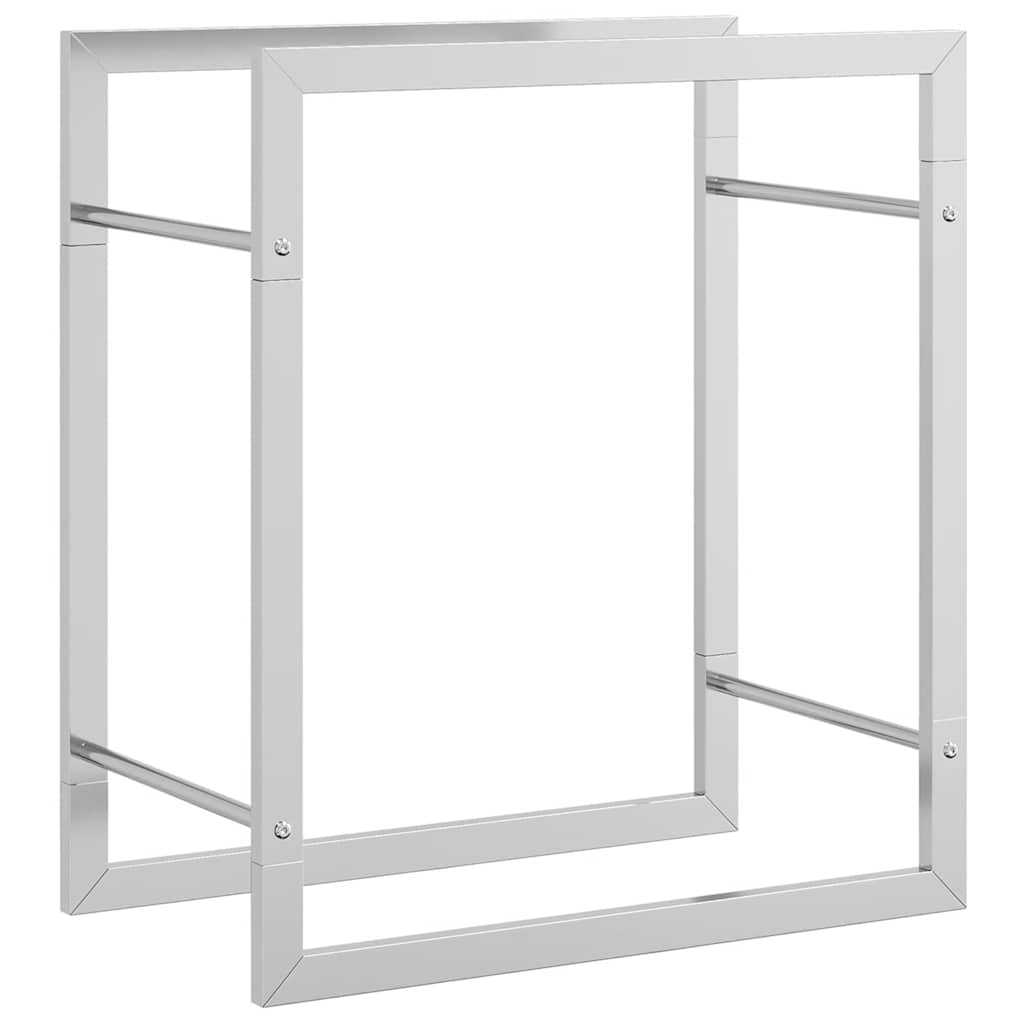 brændestativ 50x28x56 cm rustfrit stål
