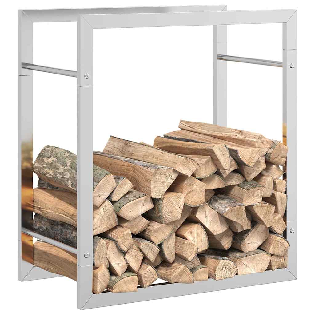 brændestativ 50x28x56 cm rustfrit stål