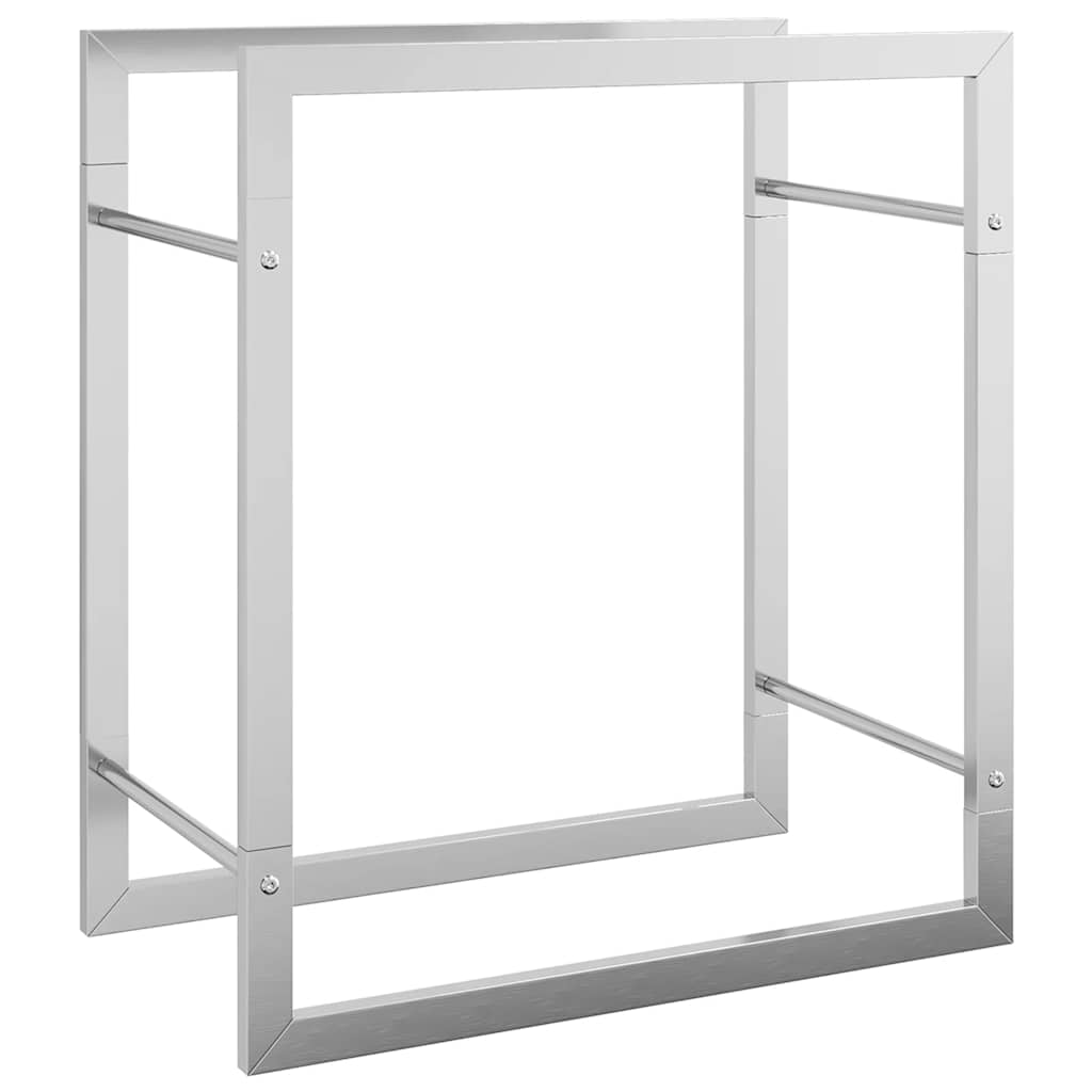 brændestativ 50x28x56 cm rustfrit stål