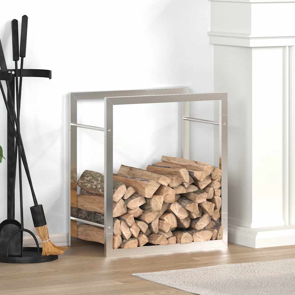 brændestativ 50x28x56 cm rustfrit stål