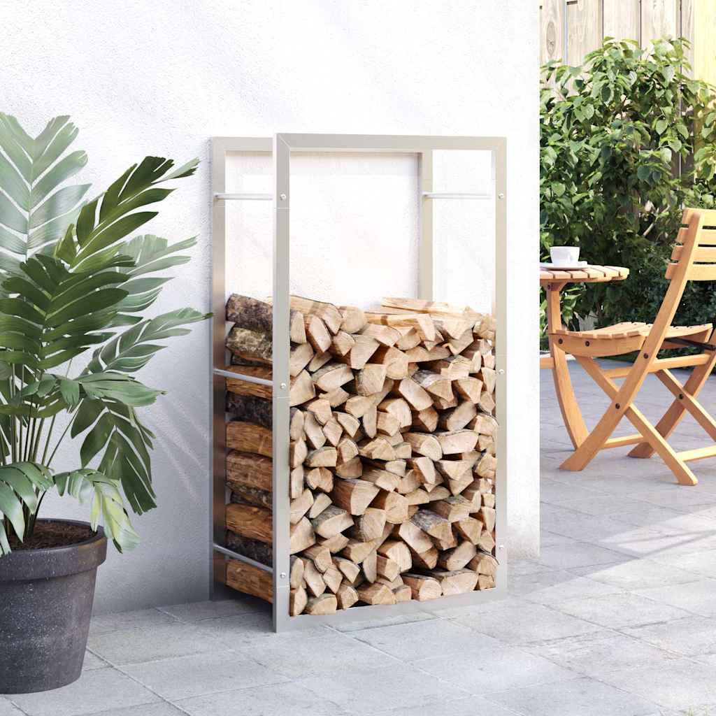 brændestativ 50x28x94 cm rustfrit stål
