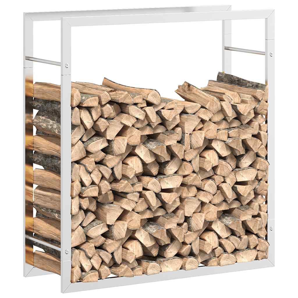 brændestativ 80x28x86 cm rustfrit stål
