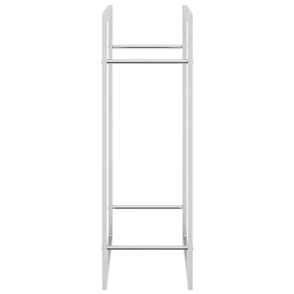 brændestativ 80x28x86 cm rustfrit stål