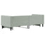daybed med udtræk 80x200 cm velour lysegrå